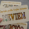 Drevená obálka na peniaze „NEVIEM“