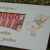 Drevená svadobná obálka „Váš prvý milión“