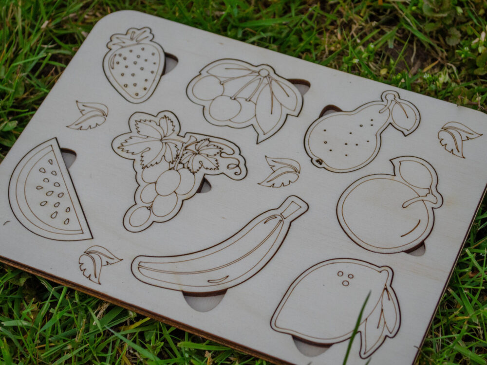 Drevená montessori vkladačka - Set 4x