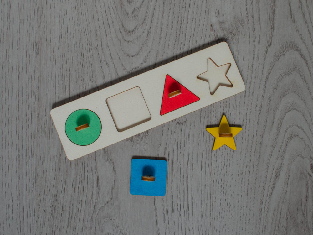 Montessori vkladačka geometrické tvary