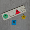 Montessori vkladačka geometrické tvary