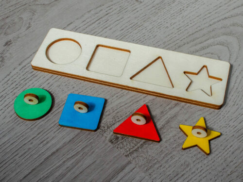 Montessori vkladačka geometrické tvary