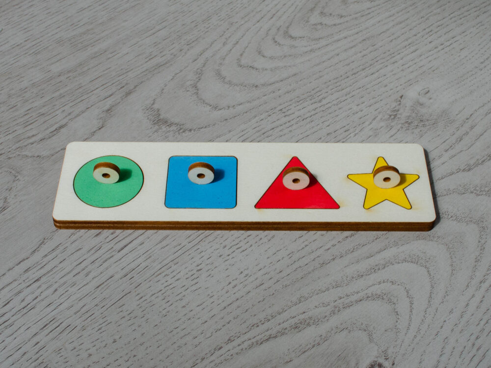 Montessori vkladačka geometrické tvary