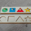Montessori vkladačka geometrické tvary